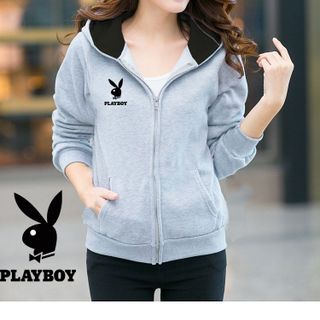 M721 - áo khoác nữ nỉ có nón playboy 35 - ngực phải giá sỉ