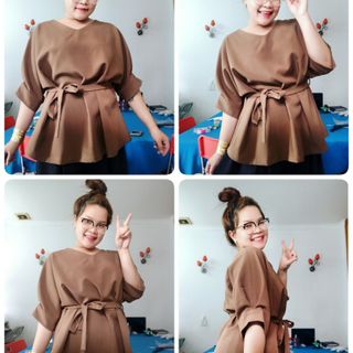 Áo thắt nơ bigsize