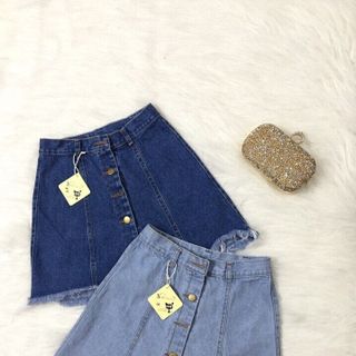 Chân váy jean sỉ nguyên ri giá rẻ