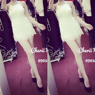 Jum ren short cổ yếm y hình