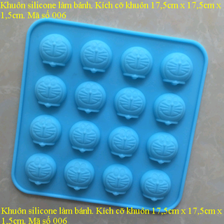 khuôn silicone 16 đôrêmon ms006 giá sỉ 35k /khuôn dùng để đổ thạch rau câu làm bánh giá sỉ