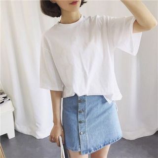 Áo tay lỡ trơn