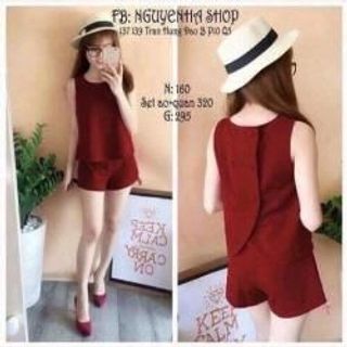 Set bộ ngắn chất cát hàn