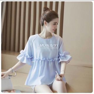 xưởng may - chuyên sỉ a3148 áo tay con phối bèo - giá sỉ 90k - sỉ 10 cai/mẫu 80k - chất vái tầm ý giá sỉ