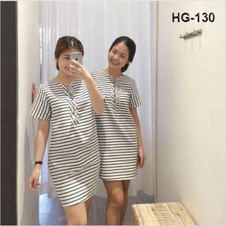 Bỏ sỉ đầm sọc đan dây
