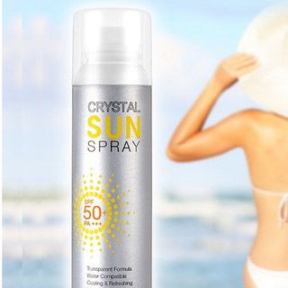 Chống nắng recipe crystal sun spray dạng xịt hàn quốc
