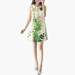 Đầm sát nách in hoa