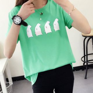 Thun nữ hồng in cây con dễ thương