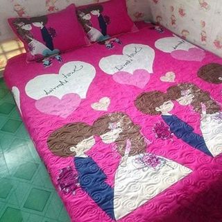 Chăn drap áo gối cute giá sỉ