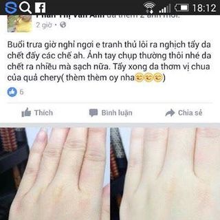 Tẩy tế bào chết cherry