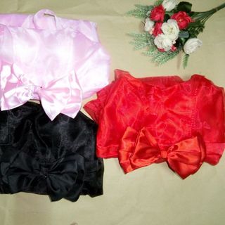 Đầm dây xoè nơ to rời