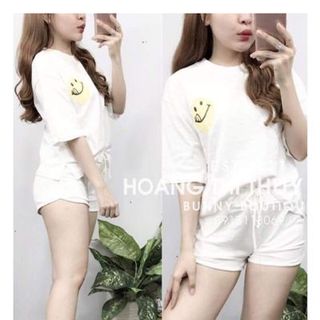 Set bộ thể thao form rộng mặt cười