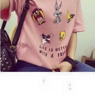 Áo form rộng xẻ tà