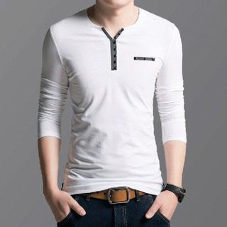 Ao thun tay dài cổ bà lai