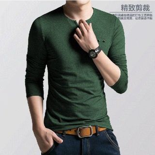 Ao thun tay dài cổ bà lai