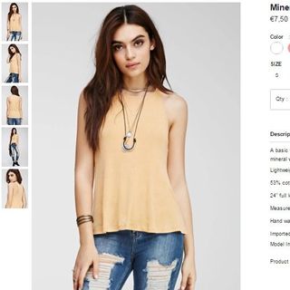 Áo ba lỗ f21 dư