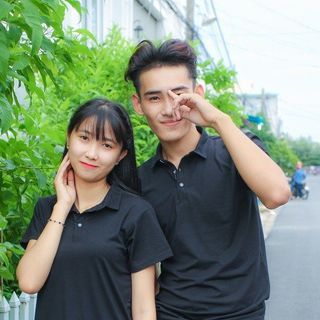 Áo thun cổ trụ trơn 38k