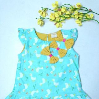 ri 8 607055 đầm a 2 tùng 3 nơ