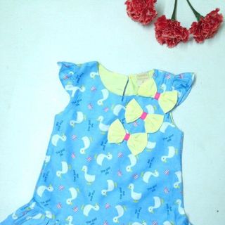 ri 8 607055 đầm a 2 tùng 3 nơ