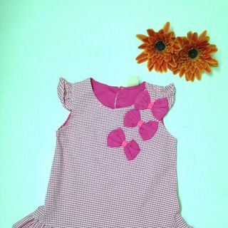ri 8 607055 đầm a 2 tùng 3 nơ