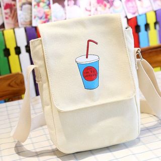Túi vải bố canvas hình ly nước