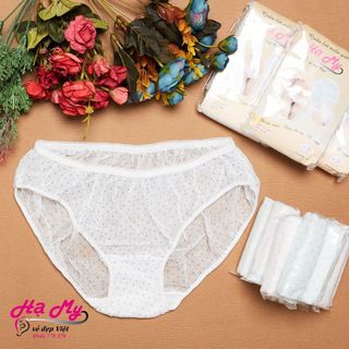 Quần lót giấy vải pp chấm bi đáy cotton nữ giá sỉ giá sỉ