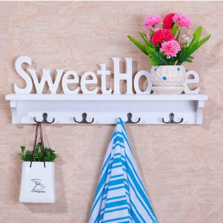 Móc treo tường kèm kệ để đồ sweet home nx302