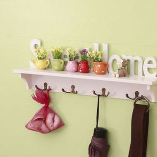 Móc treo tường kèm kệ để đồ sweet home nx302