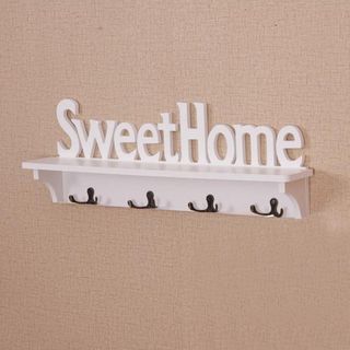 Móc treo tường kèm kệ để đồ sweet home nx302