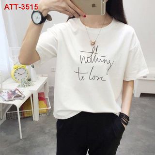 Thun nữ hồng may vải trắng dont care