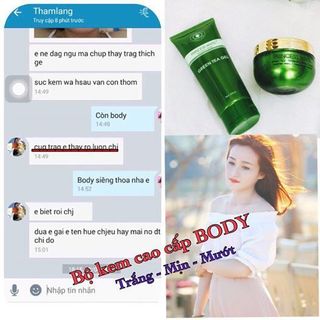 Kem dưỡng da toàn thân body trà xanh