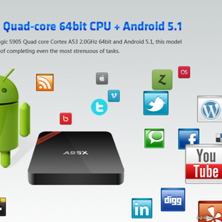 Android tv-box nexbox mini a95x - cpu amlogic s905 20ghz 1gb ddr3 8gb rom os 51
