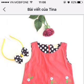 Váy hoa bé gái