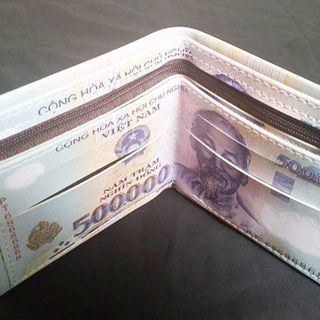 Bóp in hình tiền