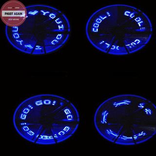 Đèn led gắn van xe- có chữ và hình
