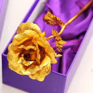 Bán sỉ sll hoa hồng nhũ vàng 24k