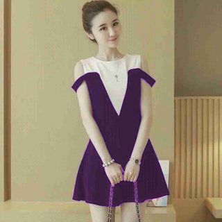 Đầm xòe rớt vai
