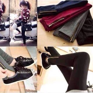 Legging dây kéo chân