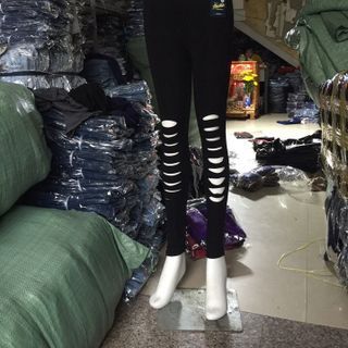 Quần legging rách