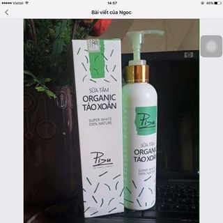 Sữa tắm pizu organic tảo xoắn