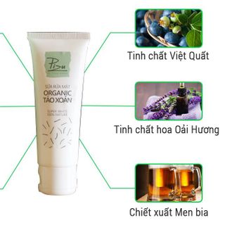 Sữa rửa mặt tảo xoắn pizu organic giá sỉ