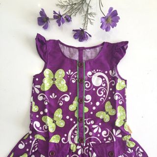 Đầm tay con đại 2 túi
