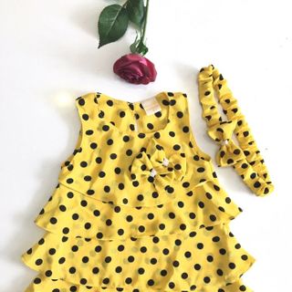 Đầm bé gái 5 tầng băng đô