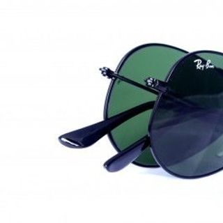 Kính mát rayban phi công gấp gọng đen