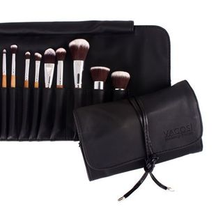 Bộ cọ trang điểm đen 11 cây vacosi bc16