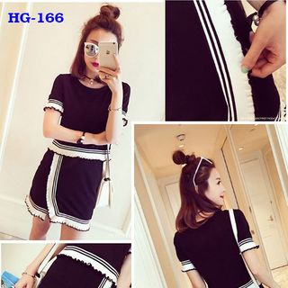 Hàng thái sét len viền bo