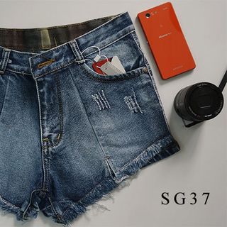 Quần short jean nữ
