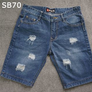 Quần short jean nam