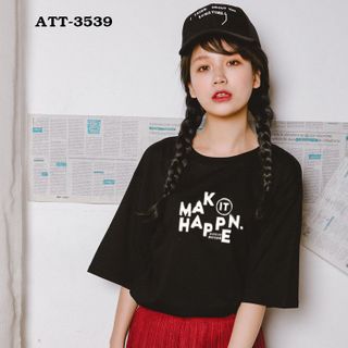 Áo thun nữ monday promise 2 màu