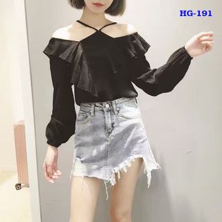 Áo dây yếm trễ vai 4 màu